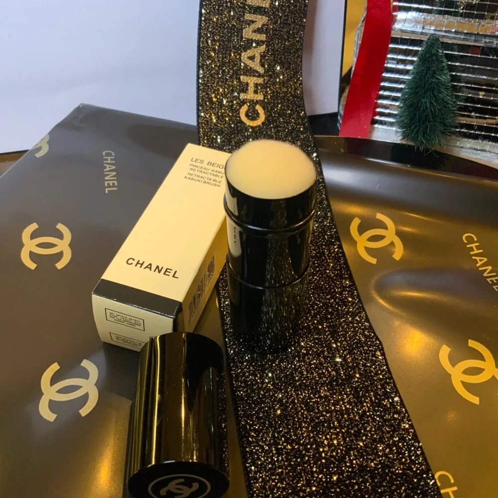 Chanel Compact Mirror W/Retractable Brush
